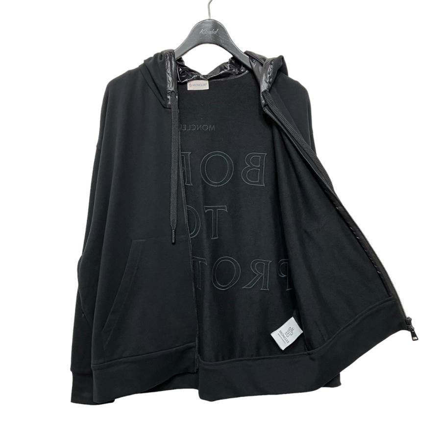 モンクレール MONCLER ZIP UP HOODIE BORN TO PROTECT H10938G00021 ブラック サイズ：L｜kindal｜03