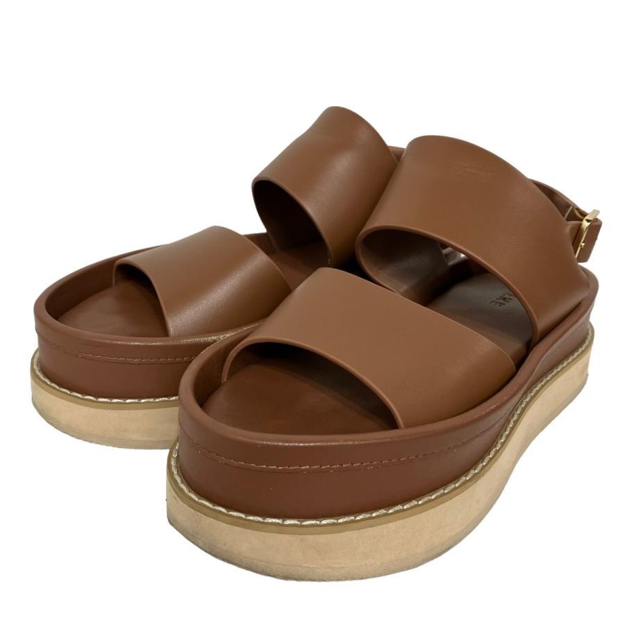 CLANE クラネ BULKY SOLE SANDAL ブラウン サイズ：37 : カインドオル 