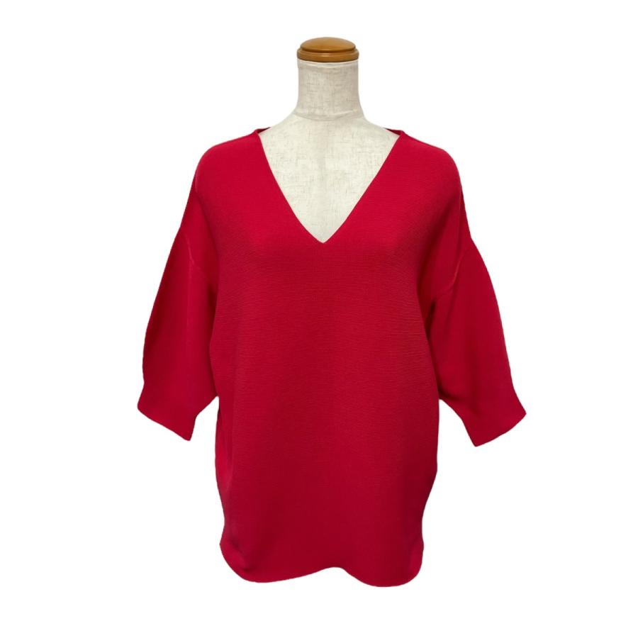 新品allureville アルアバイル袖フレアーVネックトップス 