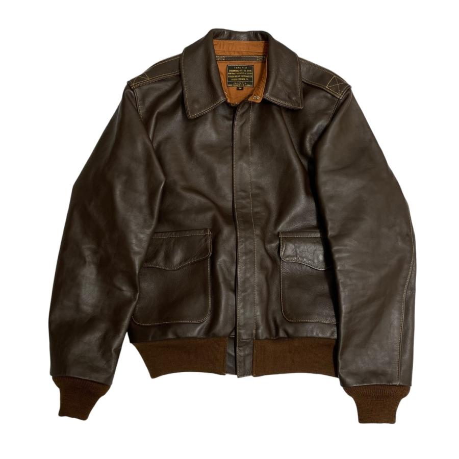 値下げ】UNION TYPE A-2 レザージャケット ブラウン サイズ：38 (京都  