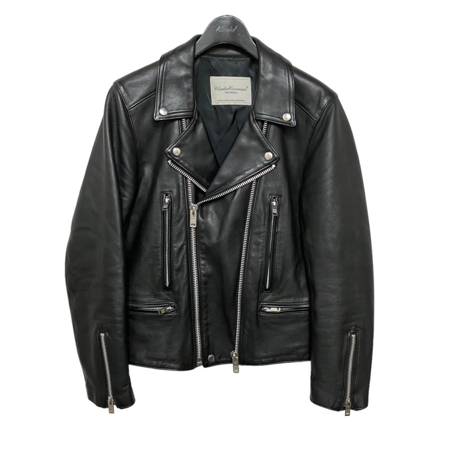 値下げ】UNDERCOVERISM BASIC ZIP ダブル レザーライダースジャケット  