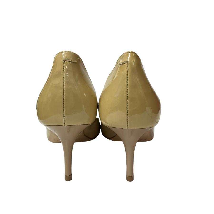 美品JIMMY CHOO オリーブグリーン ハイヒールパンプス34.5