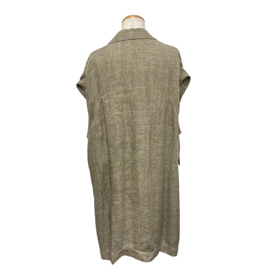 ZIGGY CHEN スラブリネンノースリーブ リバーシブル コート