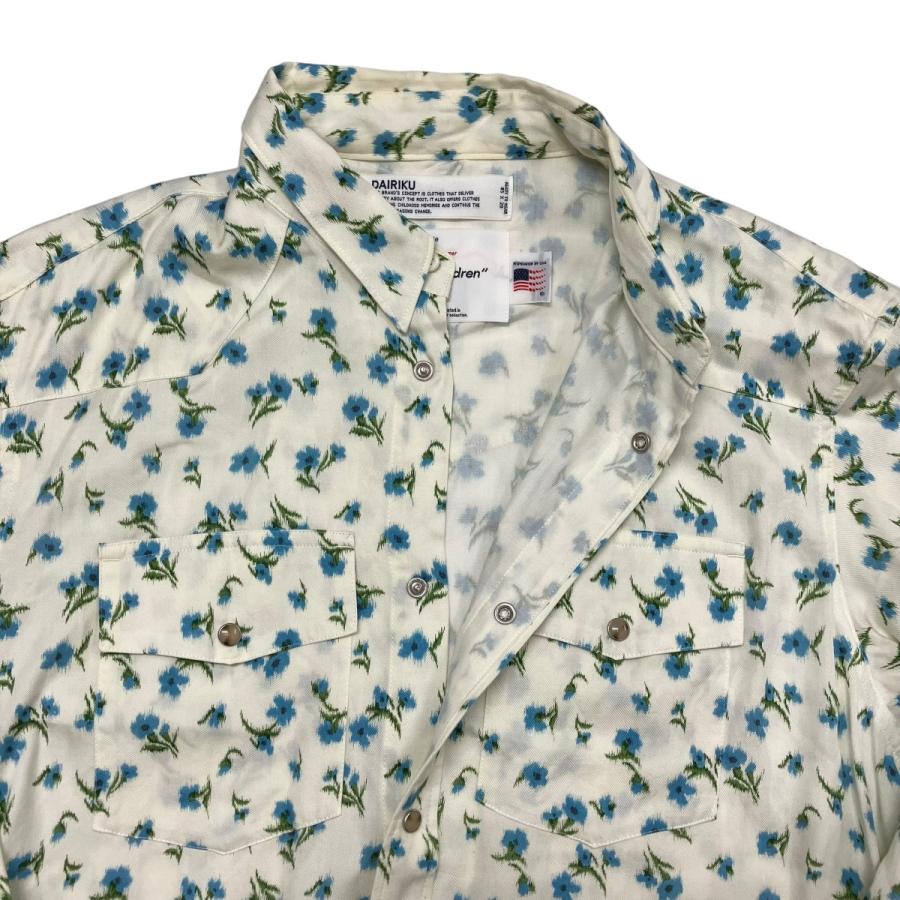 値下げ】DAIRIKU Wyatt Western Shirt 総柄シャツ 21SS S-5 アイボリー 