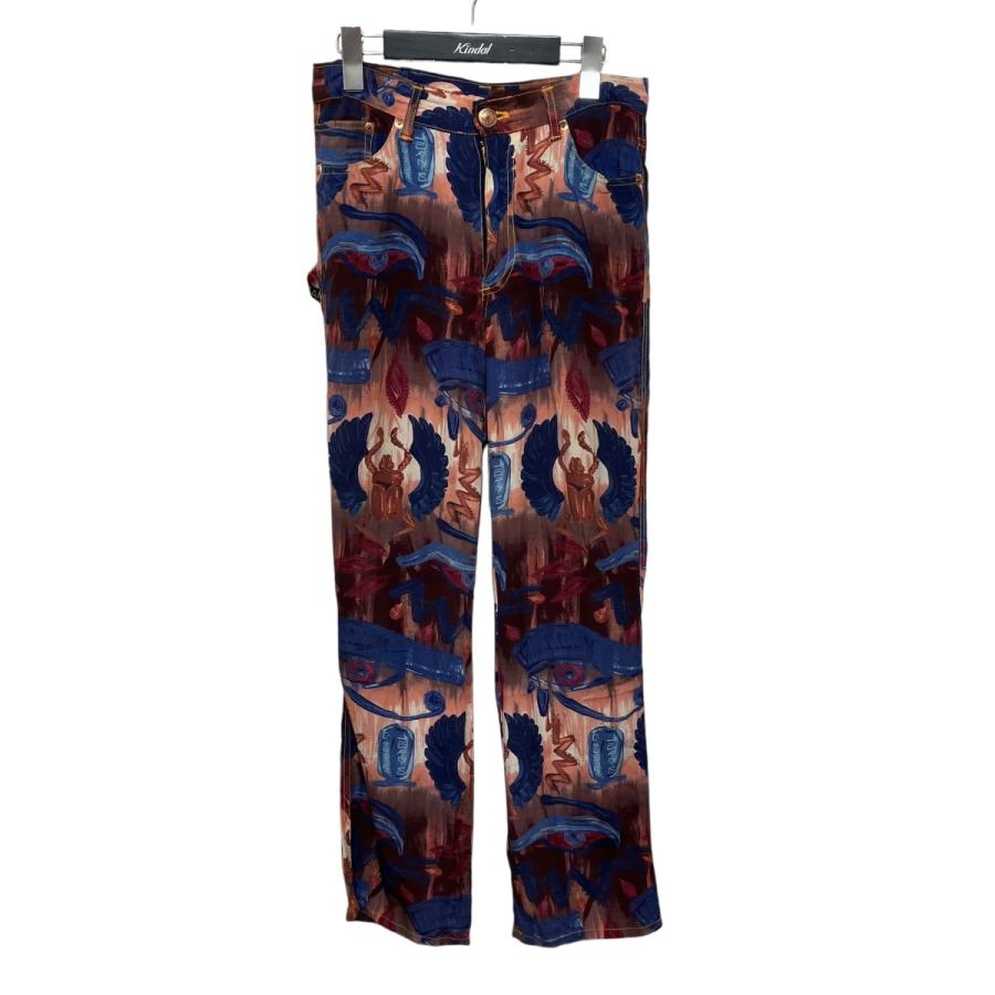 GAULTIER JEANS 総柄パンツ コットン