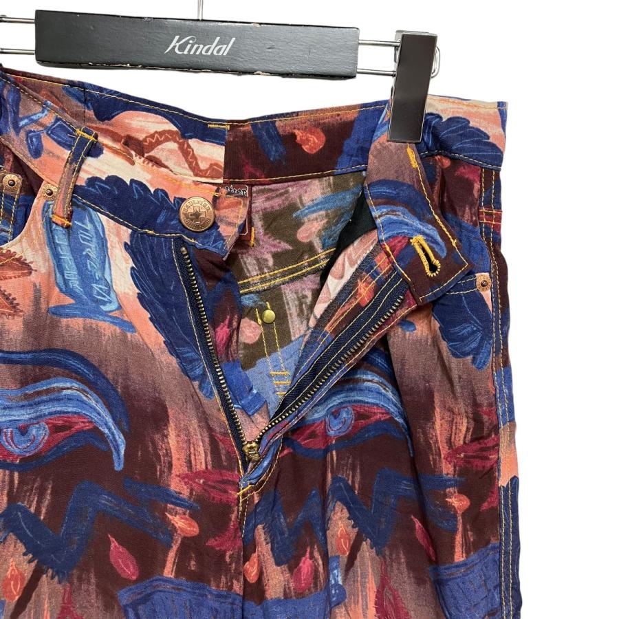 GAULTIER JEANS 総柄パンツ コットン