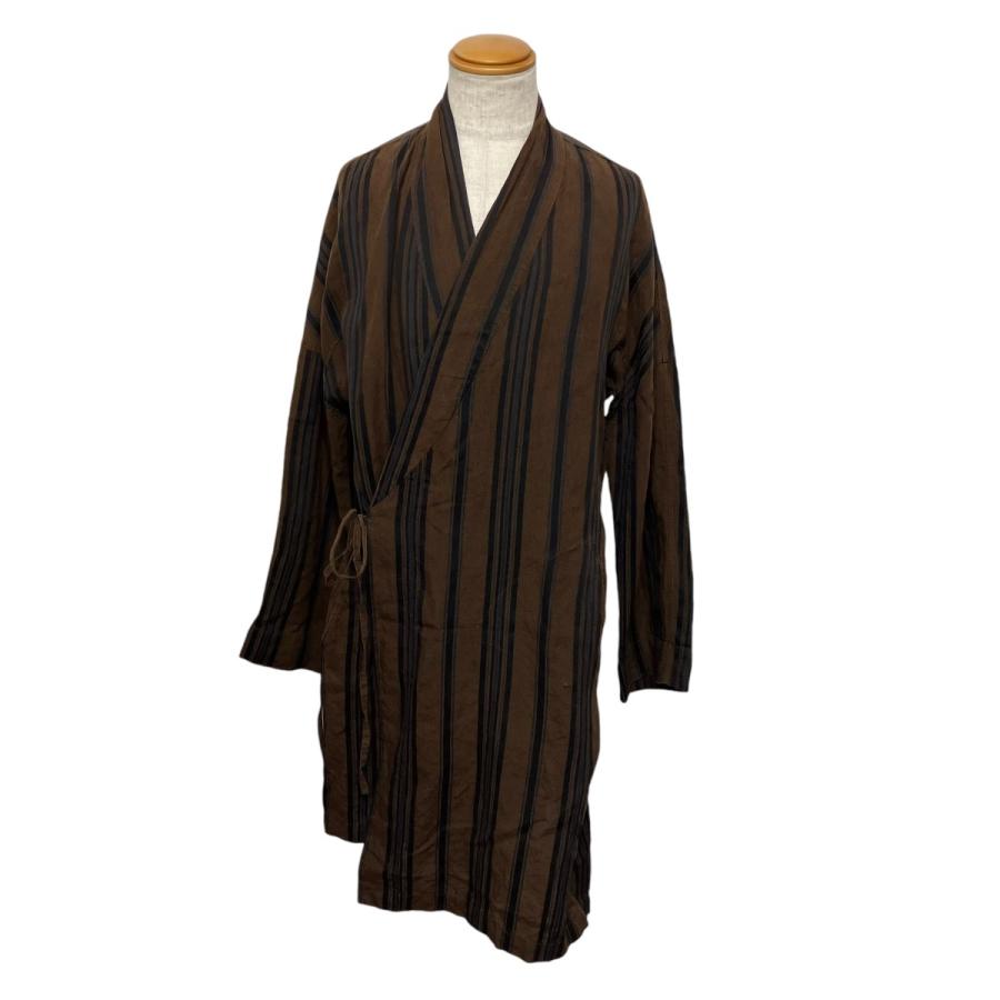 値下げ】ZIGGY CHEN 24SS STRIPED ROBE コート 0M2410717 ブラウン 