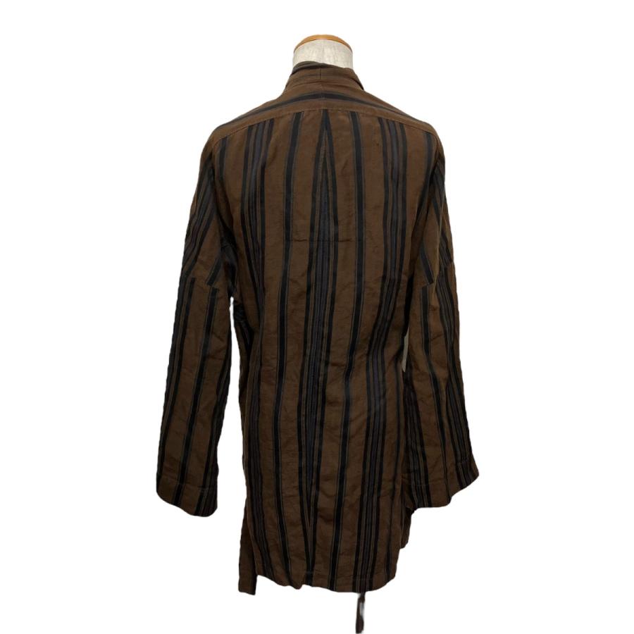 値下げ】ZIGGY CHEN 24SS STRIPED ROBE コート 0M2410717 ブラウン 