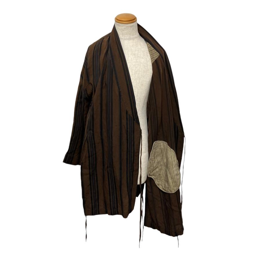 値下げ】ZIGGY CHEN 24SS STRIPED ROBE コート 0M2410717 ブラウン 