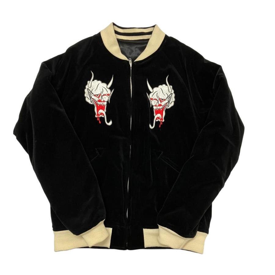 WACKO MARIA ワコマリア ×wolf's head ベロア般若刺繍スーベニア WACKO MARIA ワコマリア ×wolf's head ベロア般若刺繍スーベニア