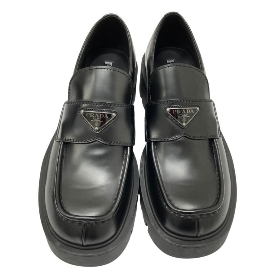 PRADA（プラダ） 【値下げ】PRADA ブラック ブラッシュドレザー