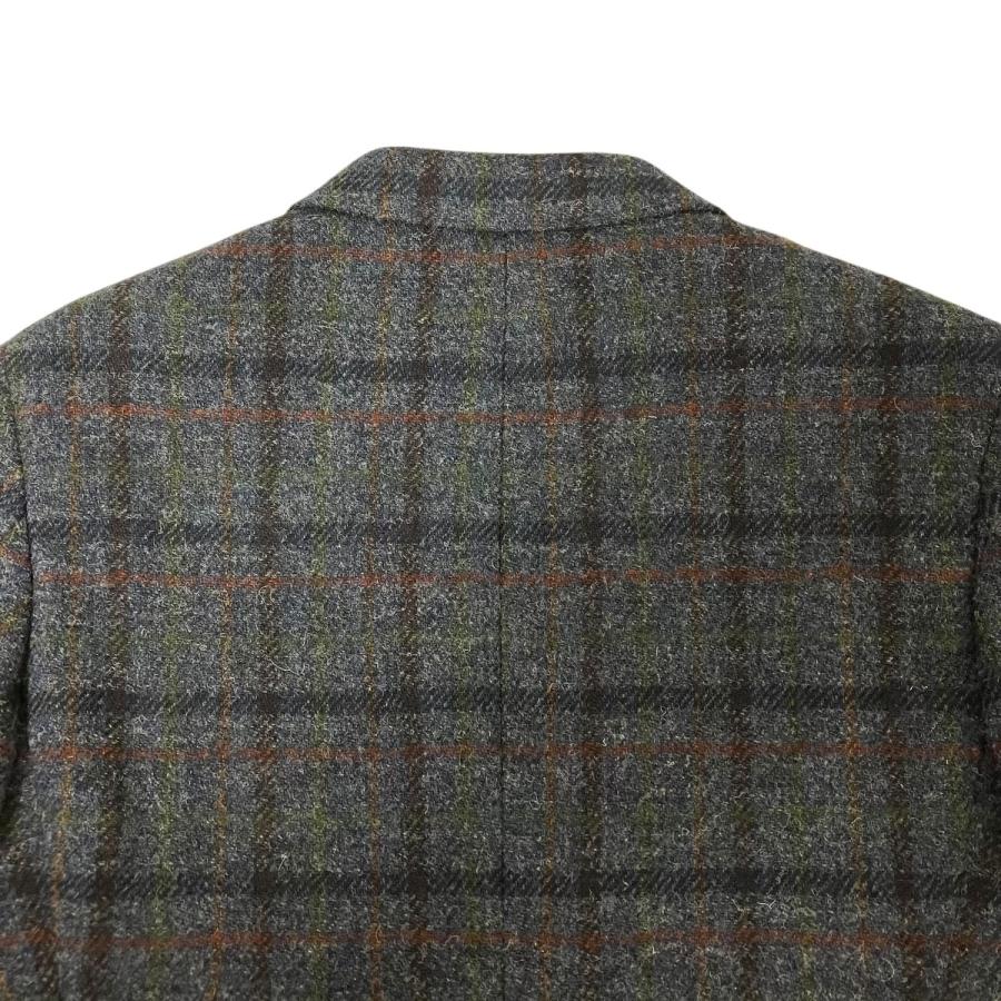Brooks Brothers ハリスツイードジャケット ウールドネガルツイード 段返り3ボタンサックジャケット