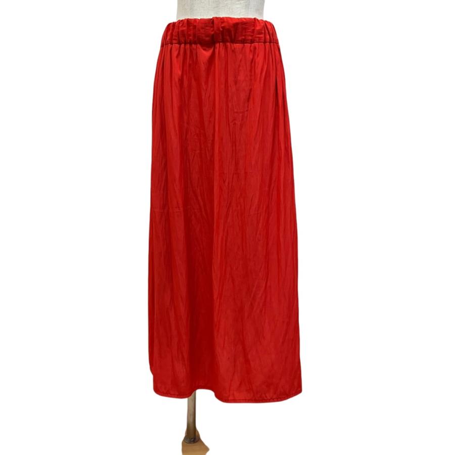 Drawer ダブルフェイス ニットスカート Mサイズ レッドオレンジ Drawer ダブルフェイス ニットスカート Mサイズ レッドオレンジ