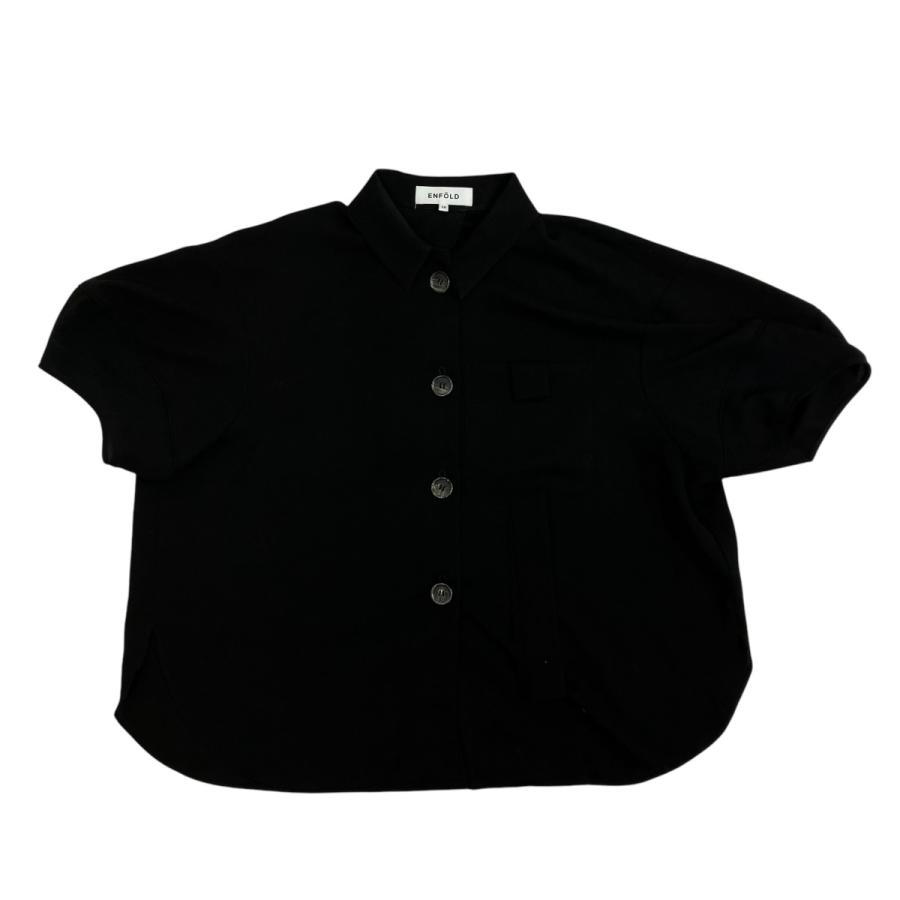 ENFOLD エンフォルド TWO−WAY BLOUSE CARDIGAN 半袖シャツ ENFOLD エンフォルド TWO−WAY BLOUSE CARDIGAN 半袖シャツ