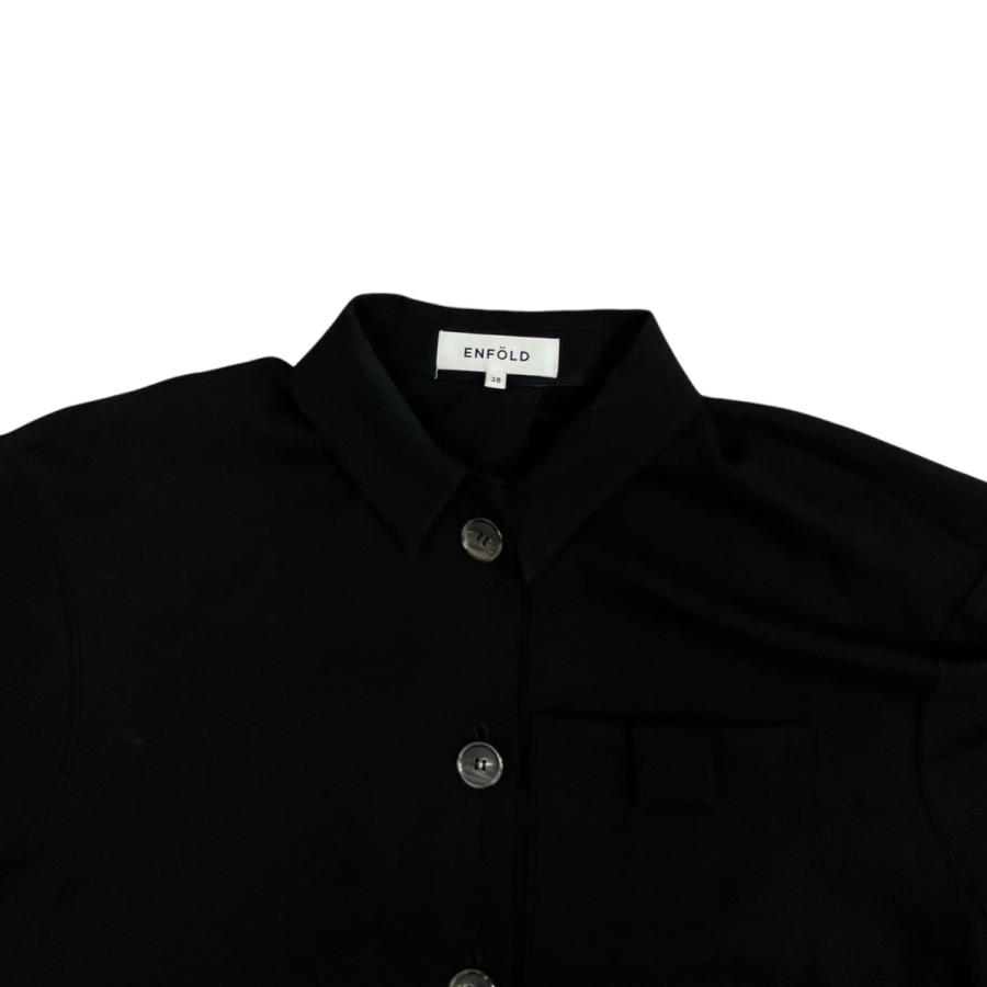 ENFOLD エンフォルド TWO−WAY BLOUSE CARDIGAN 半袖シャツ ENFOLD エンフォルド TWO−WAY BLOUSE CARDIGAN 半袖シャツ