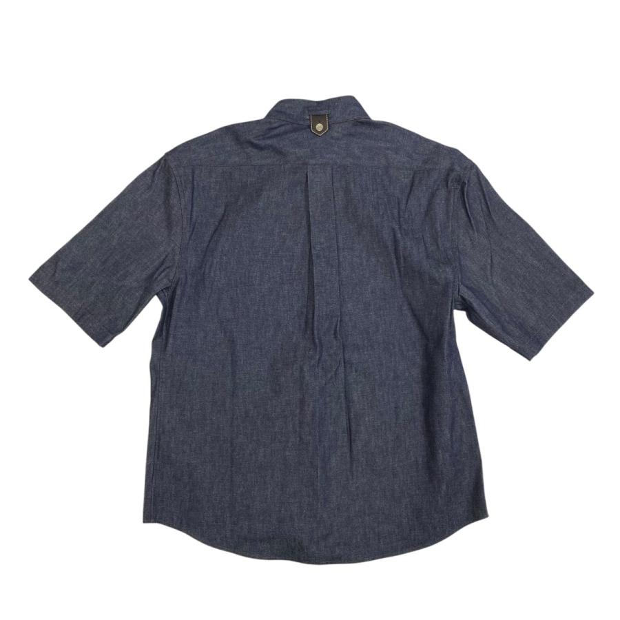 HERMES エルメス シャツ レザーディテール デニムシャツ HERMES エルメス シャツ レザーディテール デニムシャツ