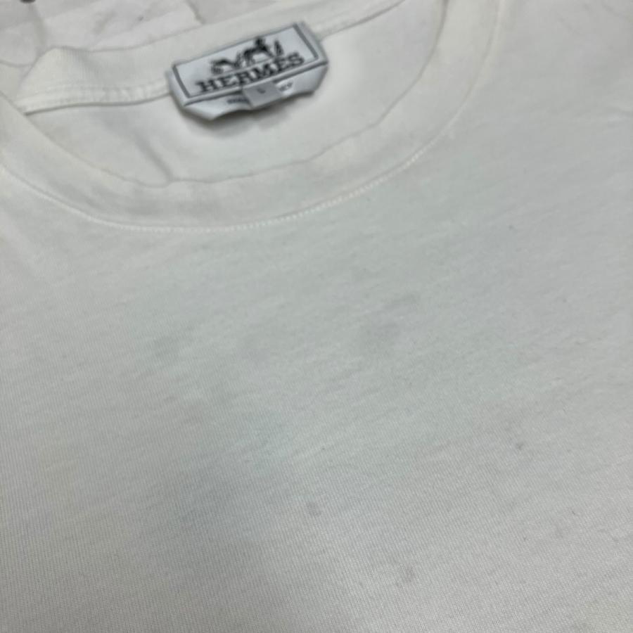 HERMES 【値下げ】HERMES KAVAL Tシャツ 21-5757 ホワイト (京都店  