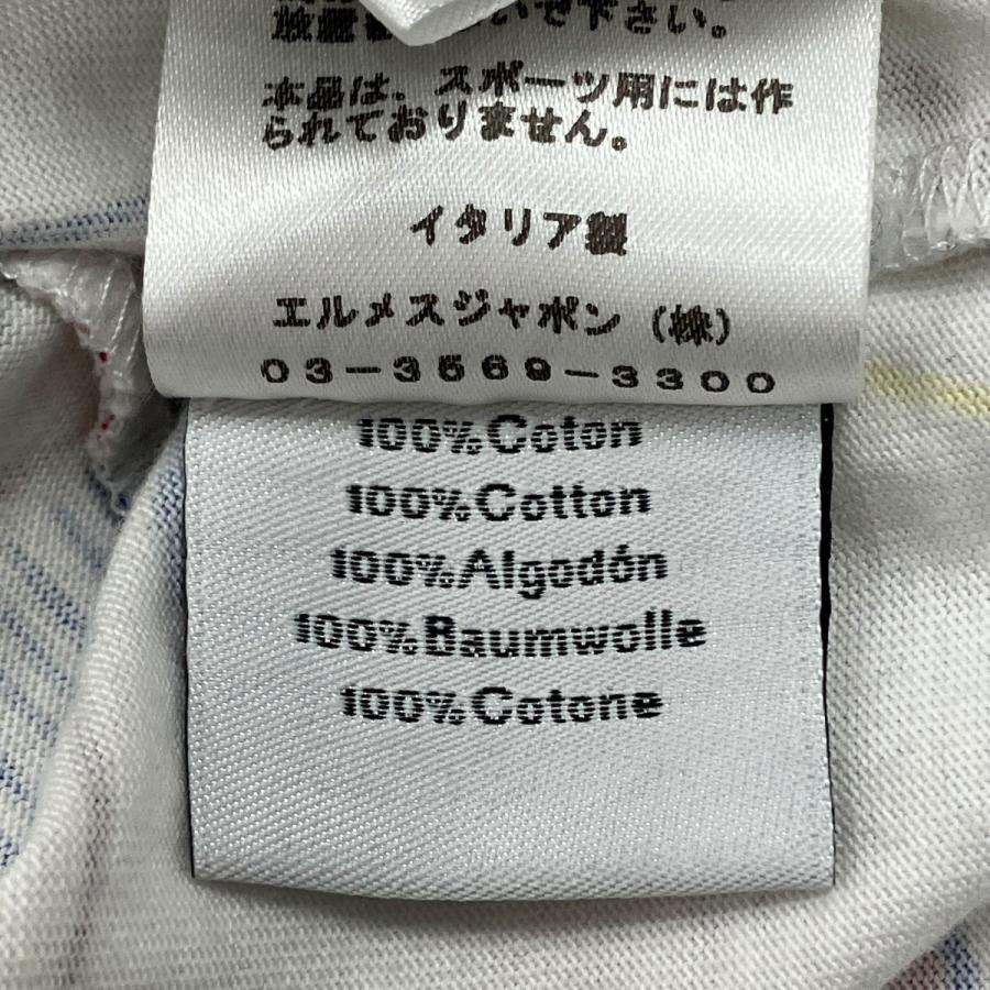 HERMES 【値下げ】HERMES KAVAL Tシャツ 21-5757 ホワイト (京都店  
