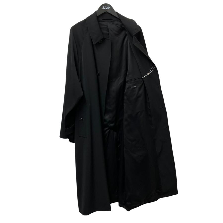 COMOLI コモリ ウールギャバ バルカラー コート A03-04015 ブラック  