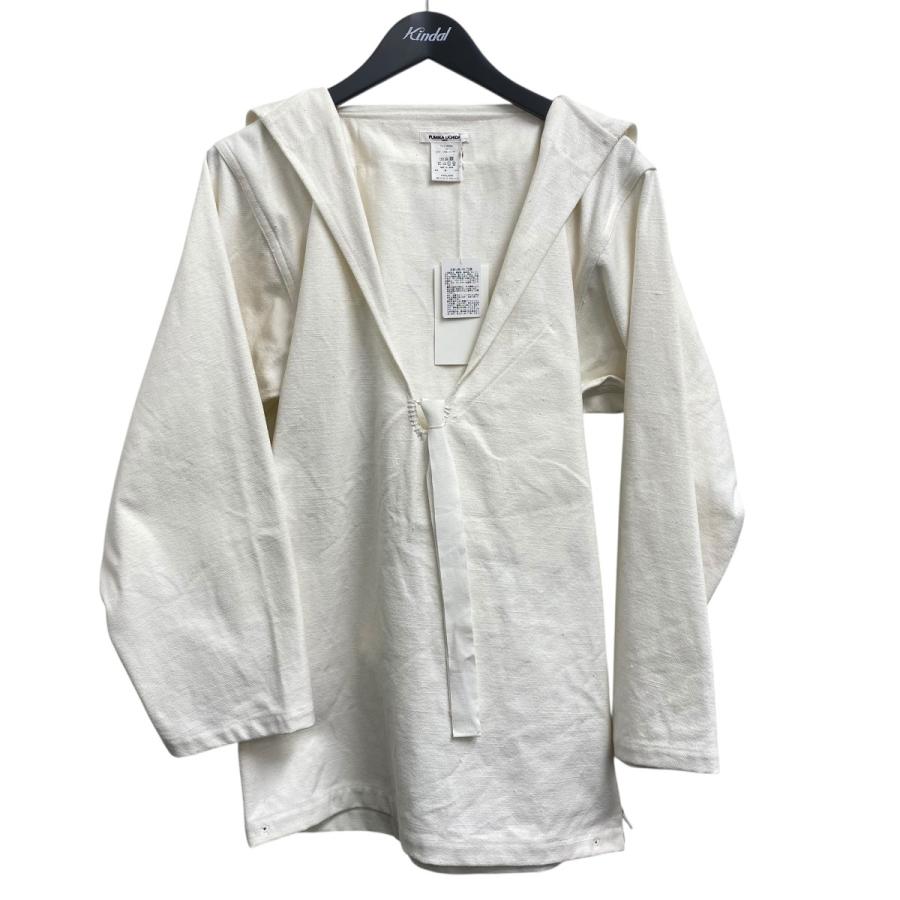トップス FUMIKA UCHIDA CANVAS SAILOR TOP FUMIKA UCHIDA： CANVAS SAILOR TOP - OFF WHITE - ORANN ONLINE SHOP
