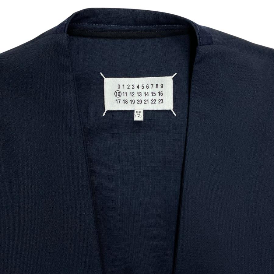 難あり サイズ50メゾンマルジェラ ノーカラージャケット メゾンマルジェラのノーカラージャケット【YouTube解説付き