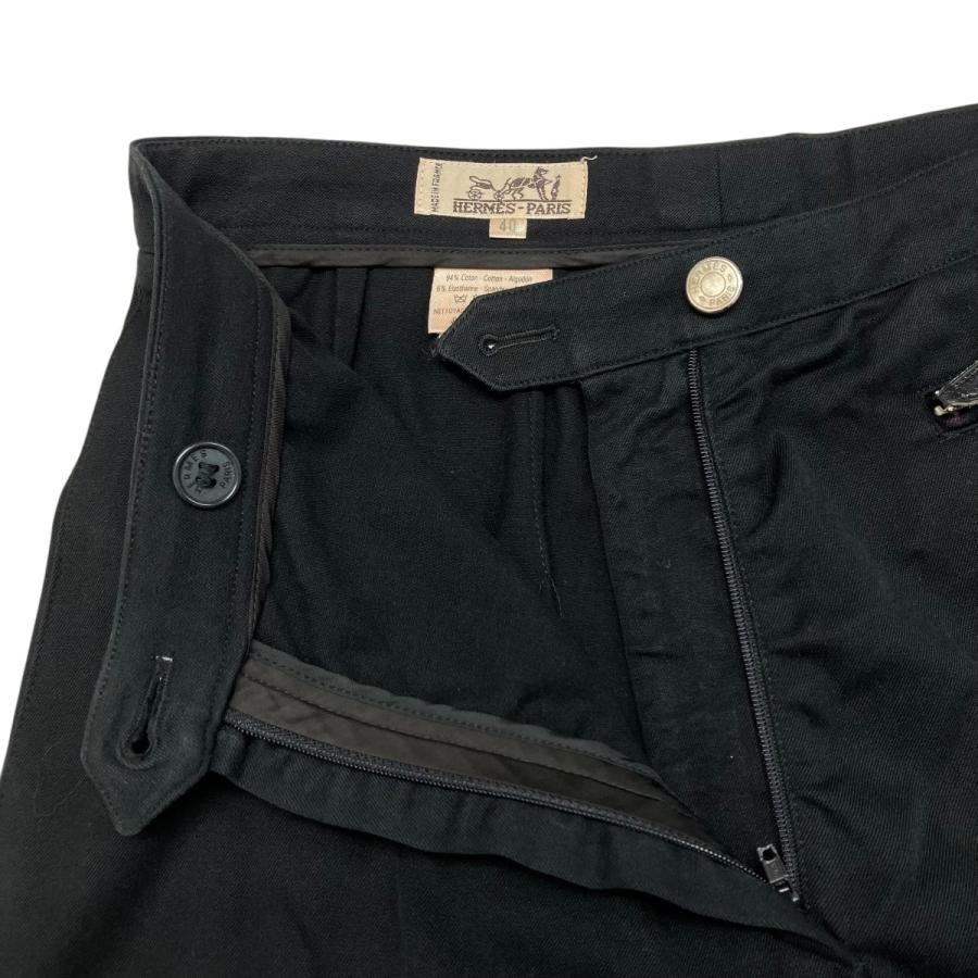 HERMES 【値下げ】HERMES パンツ ブラック サイズ：40 (京都店