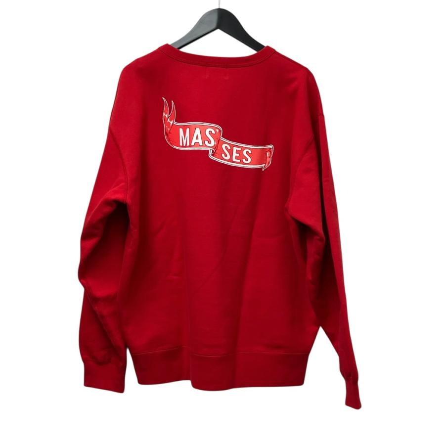 MASSES 【値下げ】MASSES×PORKCHOP SWEAT CREW FLING WHEEL P 