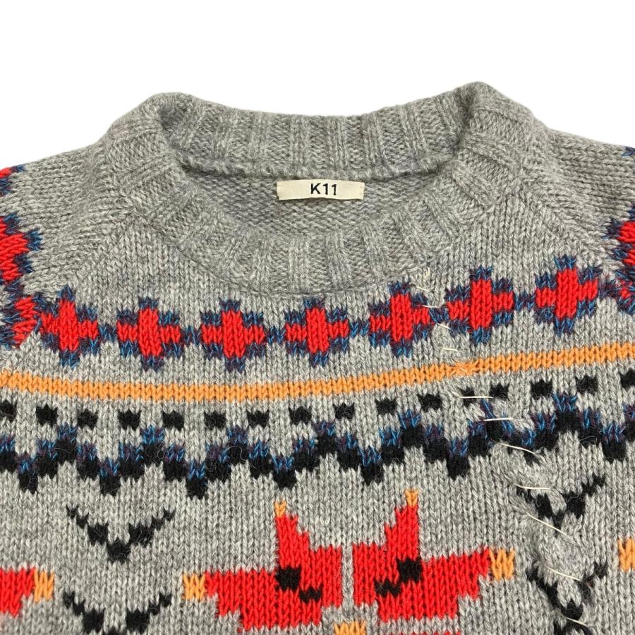 値下げ】KOHKI Nordic sweater ニット 24fw-k-05 グレー サイズ：2