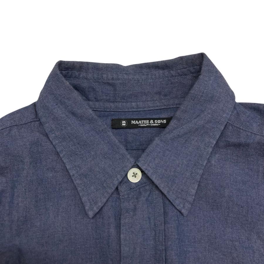 マーティー 【値下げ】MAATEE＆SONS 23SS SHAMBRAY WORK SHIRTS