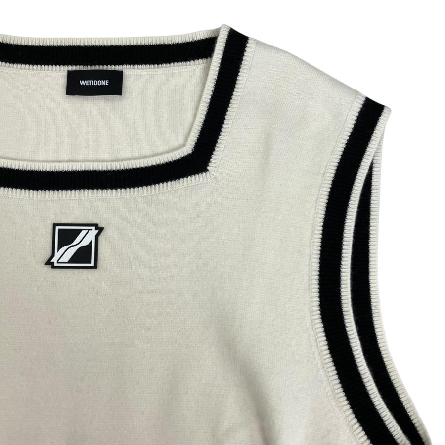 WE11DONE（ウェルダン） 【値下げ】WE11DONE Logo Patched Square Neck 