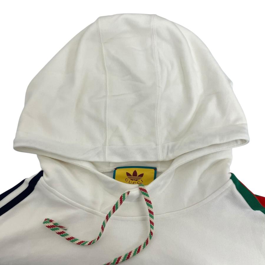 【新品未使用】GUCCI adidas コラボ　パーカー　Sサイズ　ホワイト 中古・古着通販】GUCCI (グッチ) adidas (アディダス