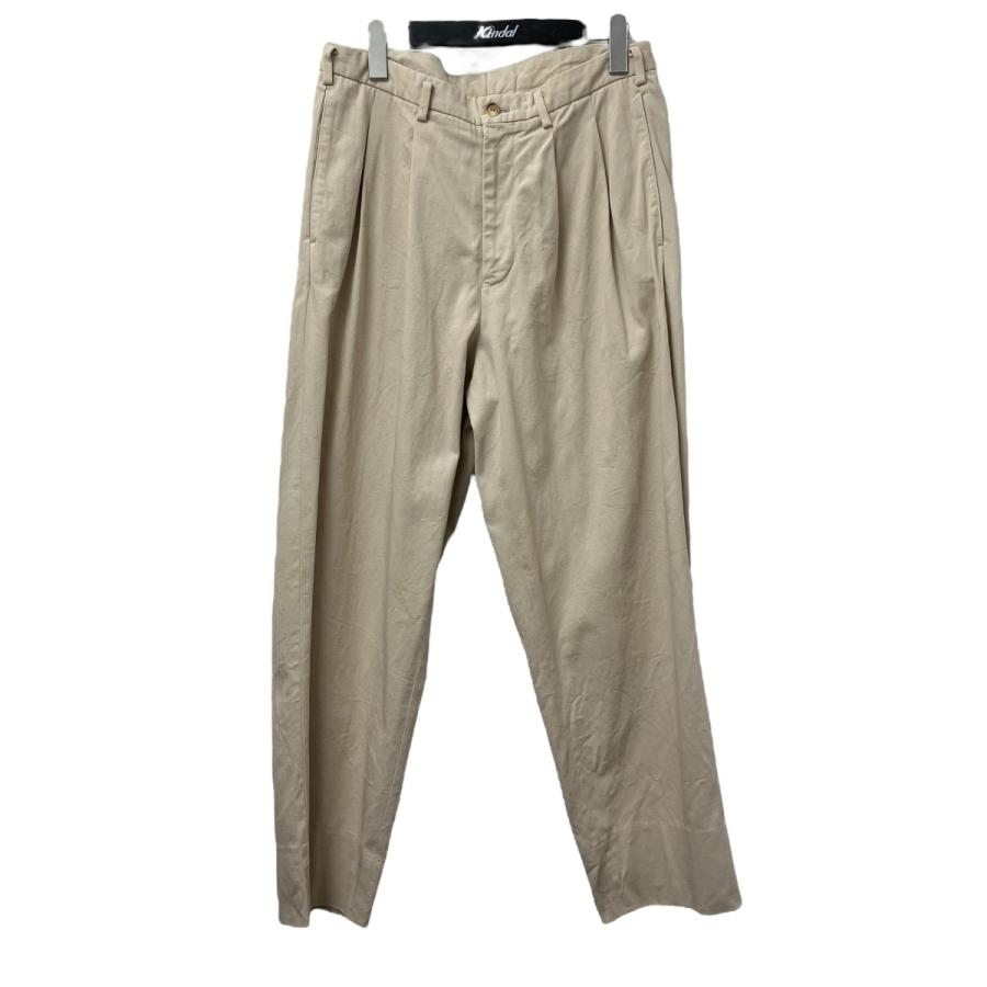 ユーゲン HEUGN GEORGE TROUSER 006 トラウザー タック パンツ BEIGE 2