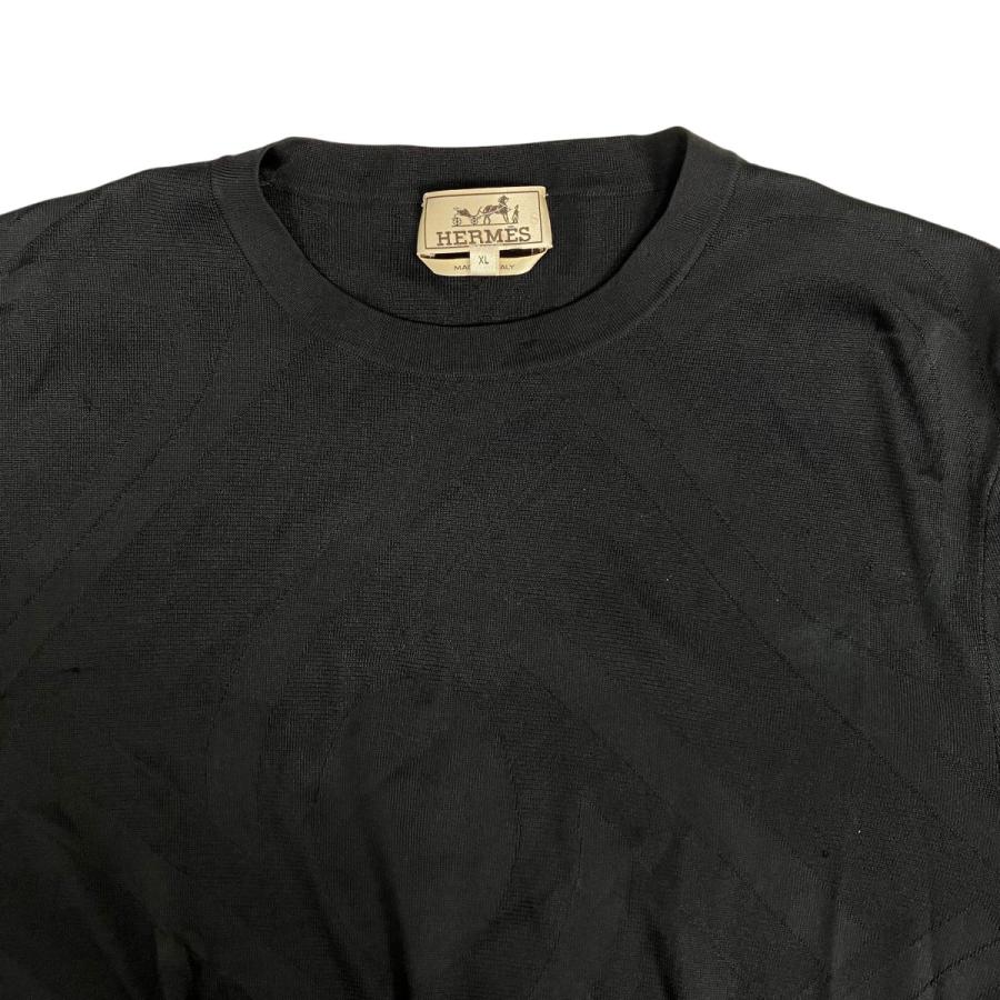 【値下げ】HERMES カンカイユリ・エケストル シルクニット ブラック サイズ：XL (京都店)_2