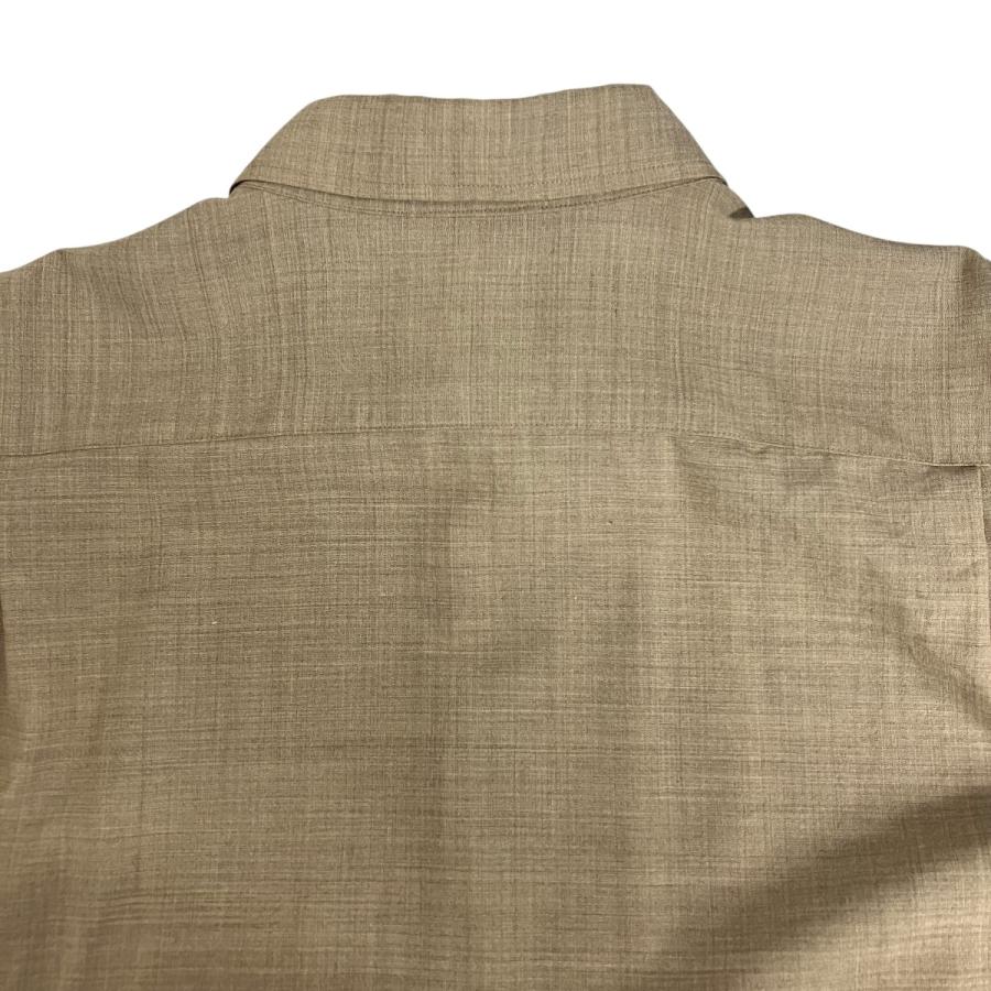 【美品】AURALEF オーラリー ベージュ 長袖シャツ コットン100% 美品】AURALEF オーラリー ベージュ 長袖シャツ コットン100