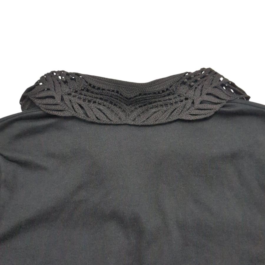 マメクロゴウチ mame kurogouchi 25AW Embroidery Collar Knitted Top