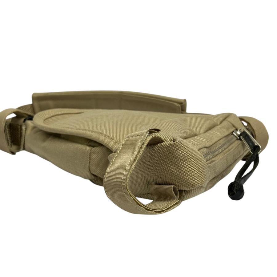 オーラリー AURALEE NYLON SADDLE BAG バッグ カーキ_5