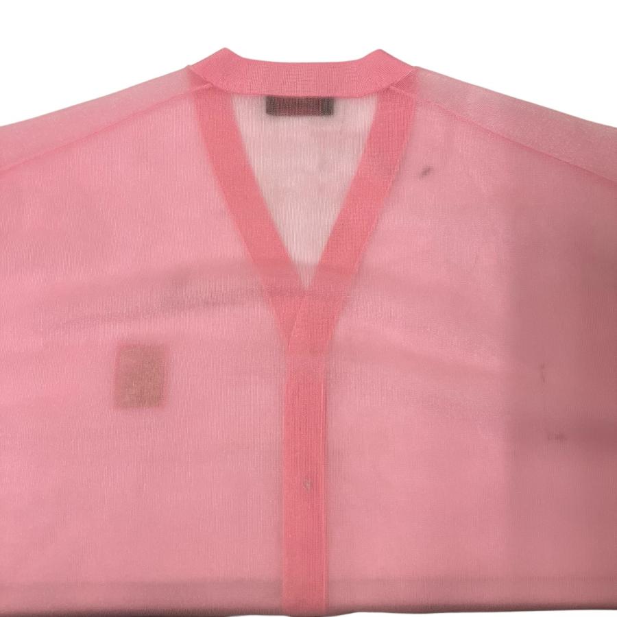CABaN(キャバン) カーディガン サイズS レディース美品  - ピンク 七分袖 CABaN（キャバン） シアーナイロン Vネックカーディガン 39-02-51