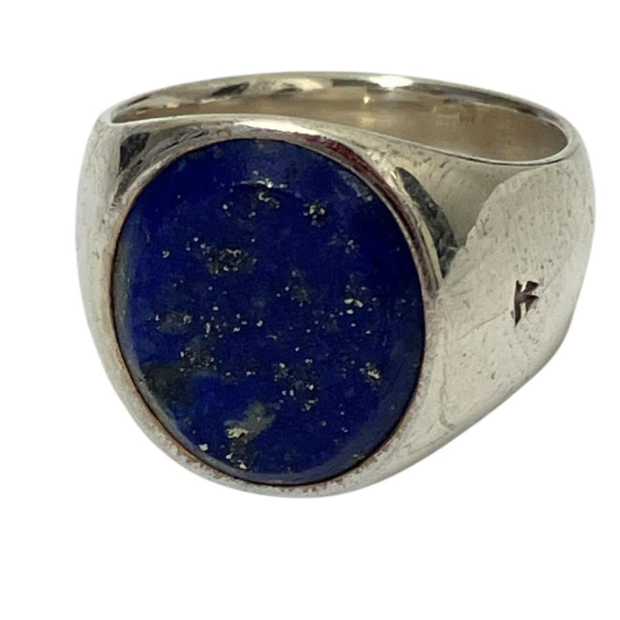 トムウッド　TOMWOOD オーバル　ブルーラピスリング　g62 TOM WOOD - 62 新品 トムウッド クッション バンド リング ラピス 指輪
