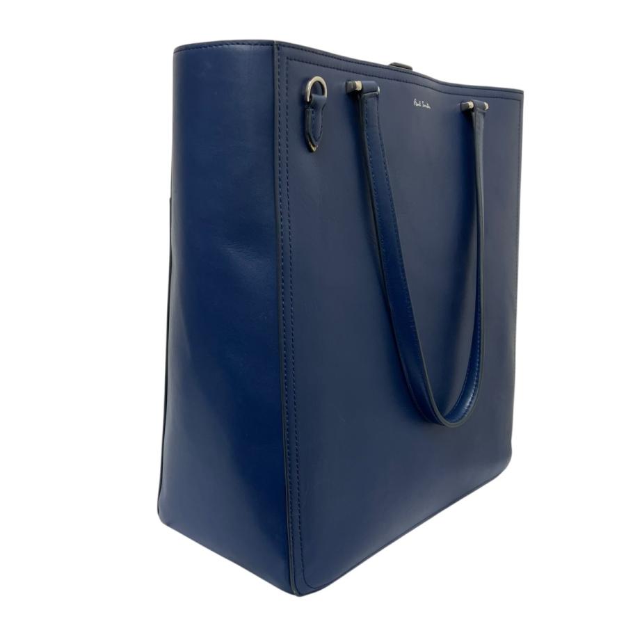 Paul Smith ネイビー トートバッグ　新品未使用品 Paul Smith（ポール・スミス） シグネチャーストライプトリム トート