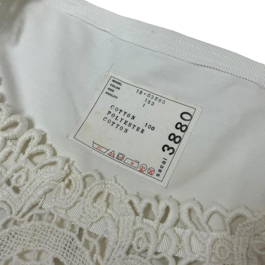 sacai（サカイ） 半袖ブラウス 18-03880 ホワイト サイズ：1