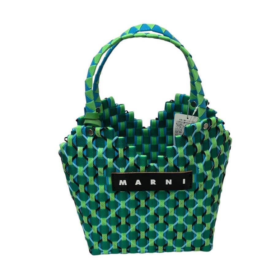 MARNI マルニ かごバッグ グリーン ブルー MARNI（マルニ） カゴバッグ SHMH0079A1 グリーン×ブルー