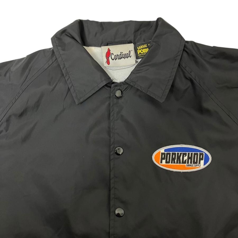 ポークチョップ PORKCHOP×CARDINAL コーチジャケット ブラック サイズ