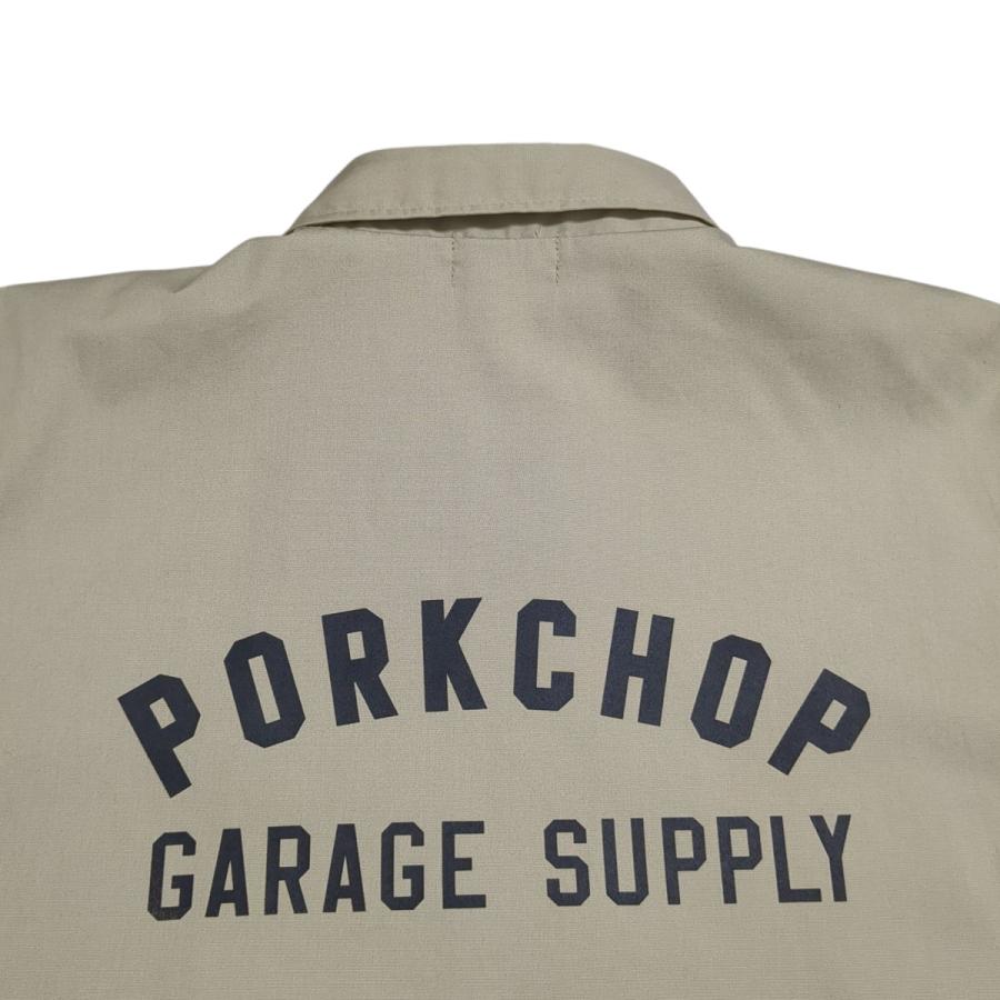 PORKCHOP ベージュ ナイロンジャケット PORKCHOP GARAGE SUPPLY 新作販売告知 / 人気グラフィックを採用した