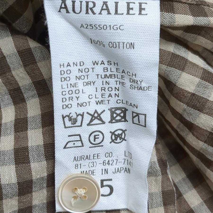 AURALEE（オーラリー） AURALEE AIRY LIGHT COTTON CHECK BIG