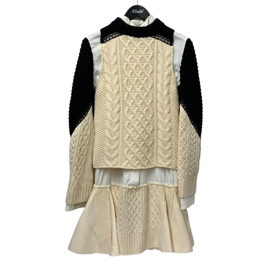 sacai（サカイ） ワンピース 15-02358 アイボリー サイズ：2