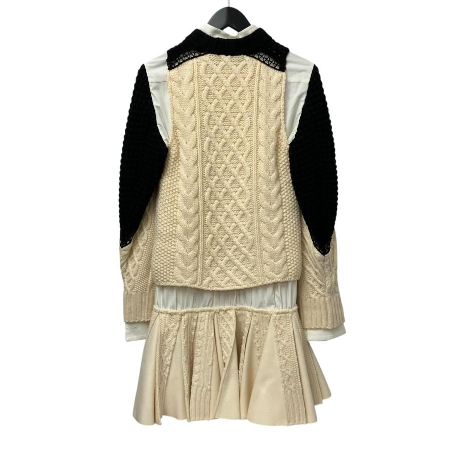 sacai（サカイ） ワンピース 15-02358 アイボリー サイズ：2