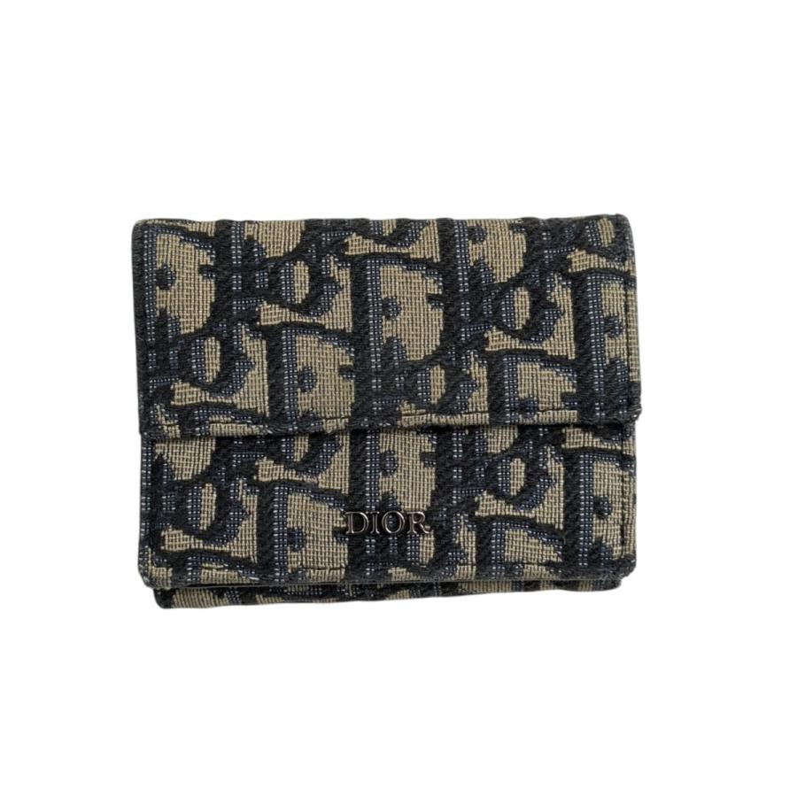 Christian Dior（クリスチャン・ディオール） 財布 ベージュ×ブルー