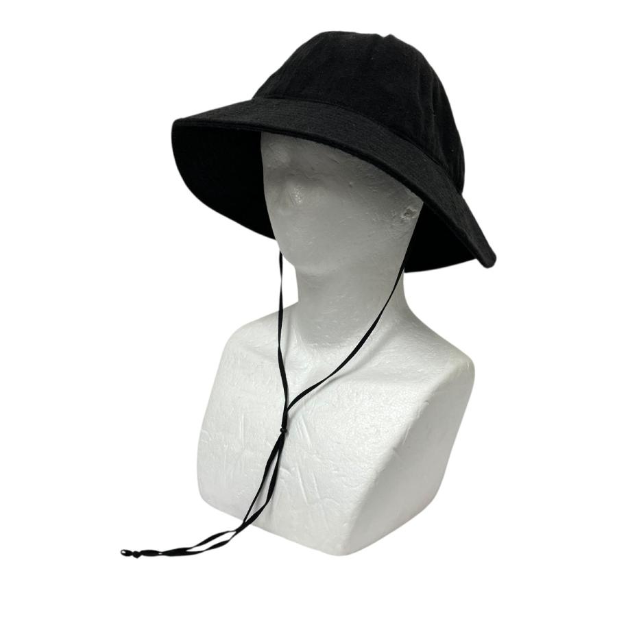 COMOLI（コモリ） シルクネップ ハット ハット Z01-07001 ブラック