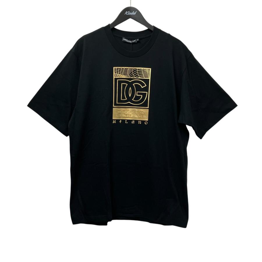 DOLCE & GABBANA Tシャツ 52 Dolce & Gabbana Interlock Logo Prin Men's T-Shirt Black | eBay