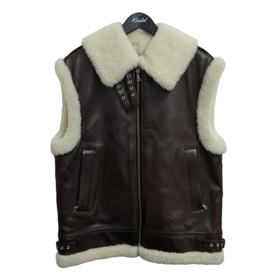 BLAMINK ブラミンク ムートンベスト 7925-299-0318 ブラウン サイズ